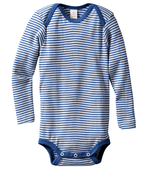 Organic Wool & Silk Long-Sleeved Onesie